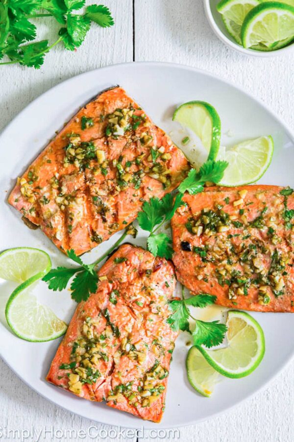 Cilantro Verde Marinated Salmon