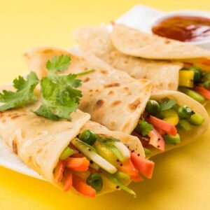 Delicious Garden Vegetable Kathi Roll